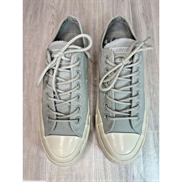 Converse Shoes all star Womens 7 Lift Ripple Low Ox Light Blue Platform sneakers - Picture 2 of 10